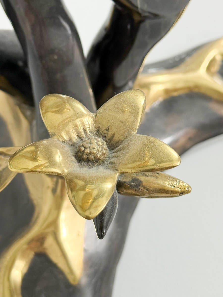 Coffee Table Hollywood Regency, gold brass, transparent glass, by W. Daro, Belgium, 1970s. - 276139