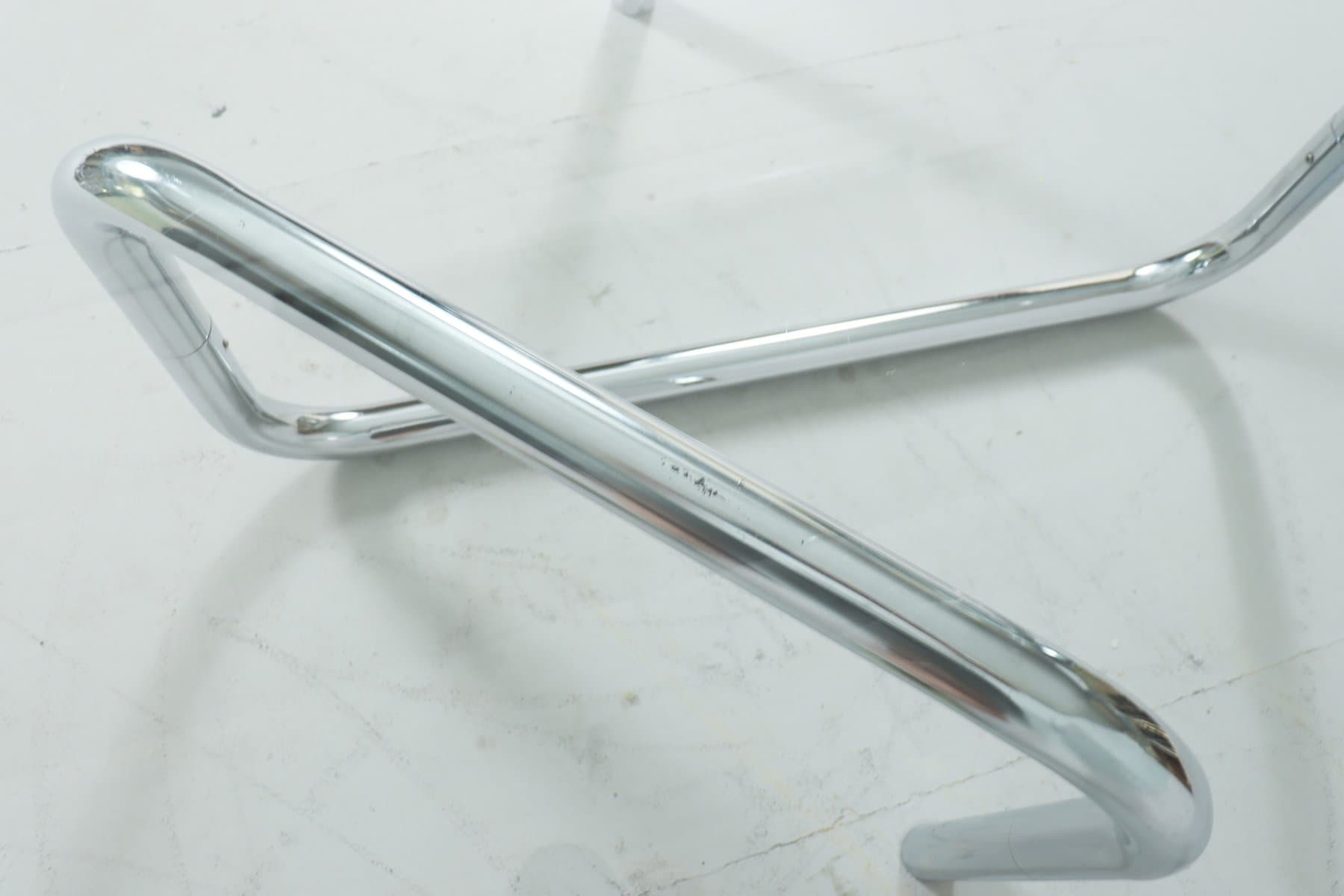 Stolik kawowy Space Age, szkło przezroczyste, chrom srebrny, Francja, lata 70. - 276067