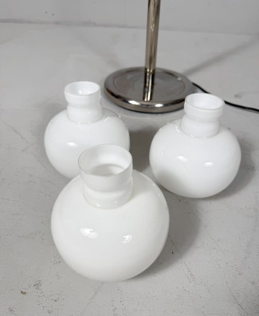 Lampa podłogowa Space Age, chrom, szkło, proj. G. Sciolari, Włochy, lata 70. - 276039