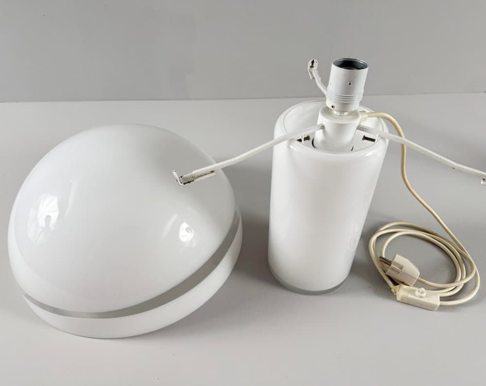 Lampa stołowa Mushroom, szkło transparentne, proj. C. Nason, Włochy, lata 70. - 275929