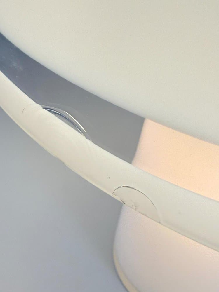 Lampa stołowa Mushroom, szkło transparentne, proj. C. Nason, Włochy, lata 70. - 275935