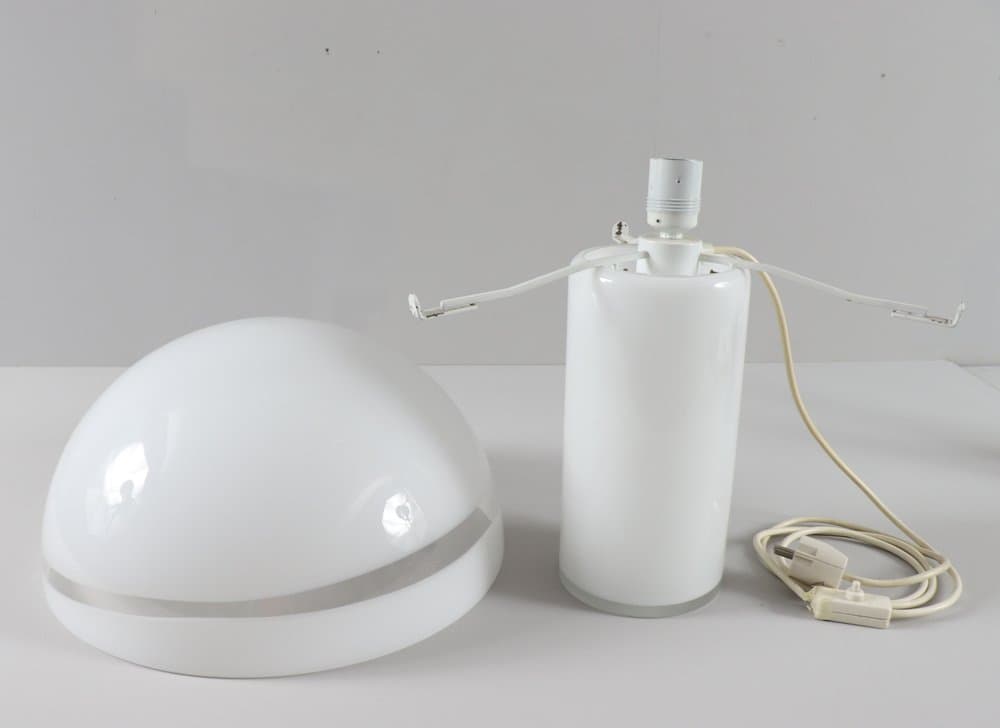 Lampa stołowa Mushroom, szkło transparentne, proj. C. Nason, Włochy, lata 70. - 275922