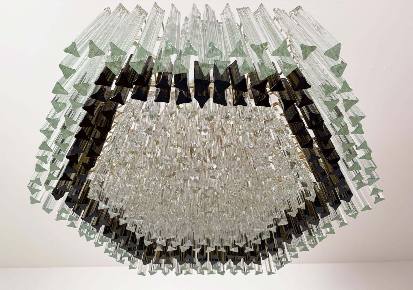 Żyrandol, transparentny, szkło Murano, proj. P. Venini, Włochy, lata 70. - 275796