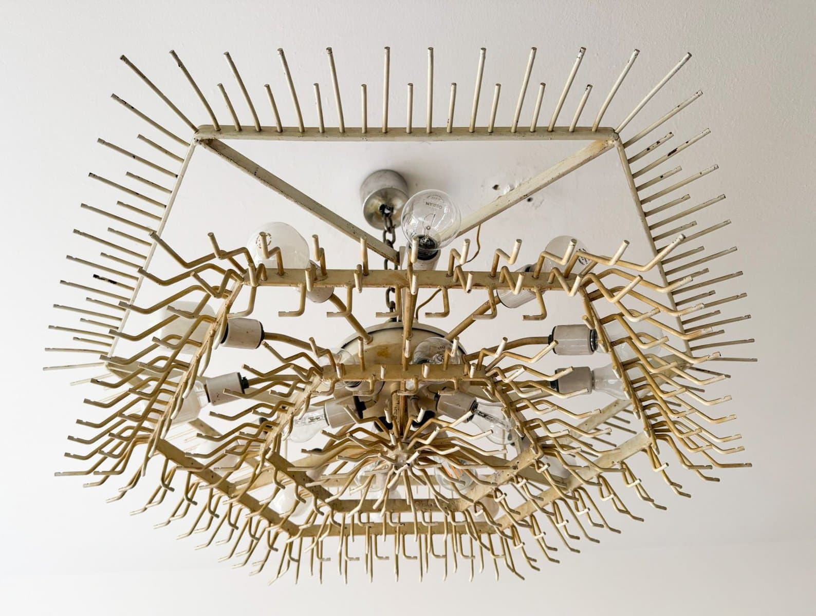 Żyrandol, transparentny, szkło Murano, proj. P. Venini, Włochy, lata 70. - 275810