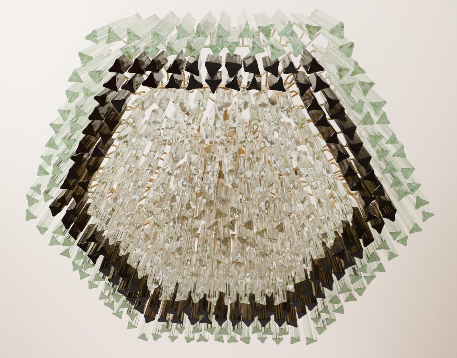 Żyrandol, transparentny, szkło Murano, proj. P. Venini, Włochy, lata 70. - 275803