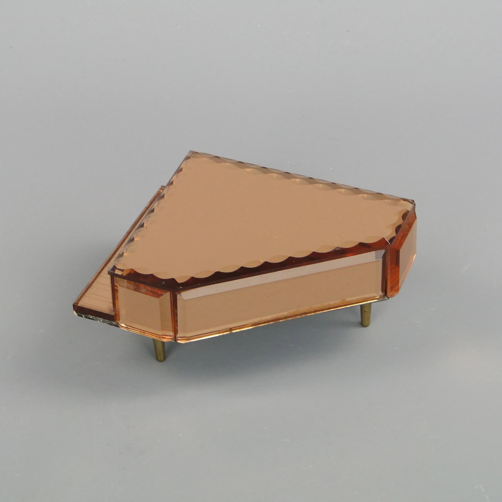 Jewelry Box Grand Piano, copper crystal, France, 1950s - 20131