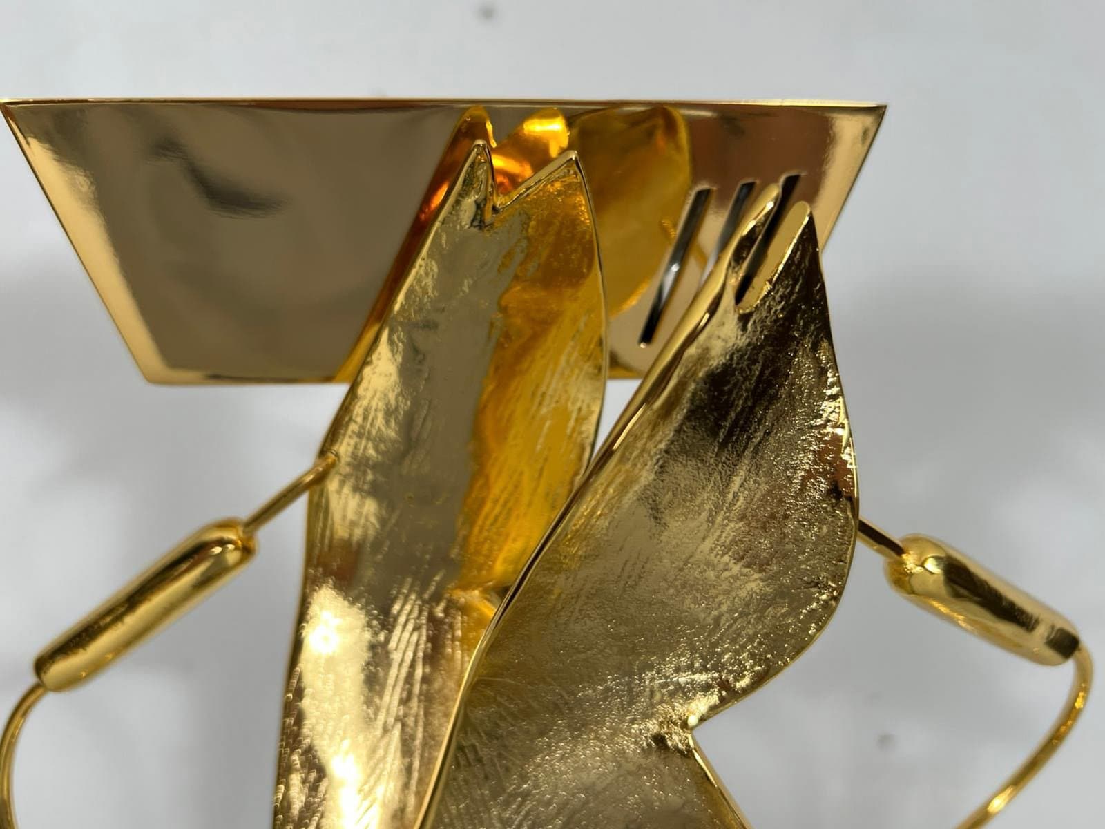 Lampa podłogowa Hollywood Regency, mosiądz złoty, marmur czarny, proj. L. Galeotti, Włochy, lata 80. - 276805