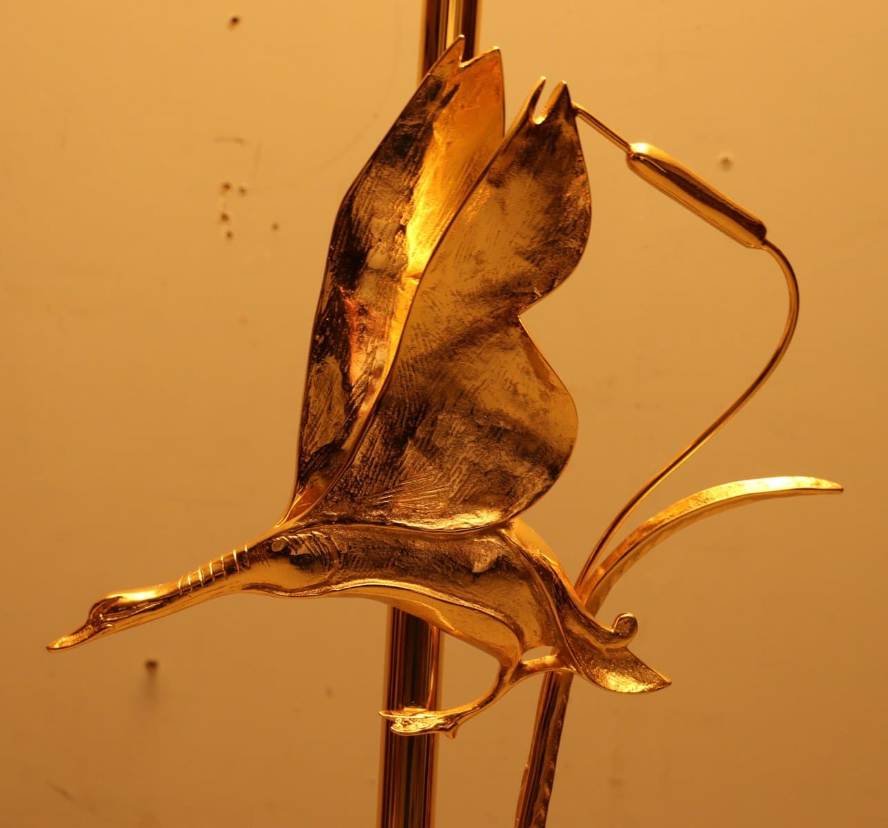 Lampa podłogowa Hollywood Regency, mosiądz złoty, marmur czarny, proj. L. Galeotti, Włochy, lata 80. - 276795