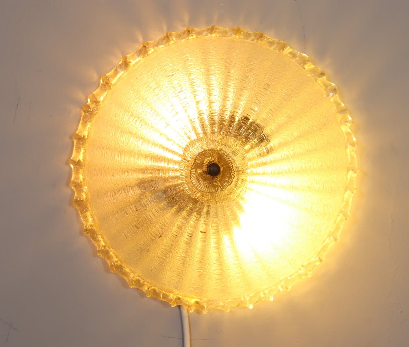 Lampa sufitowa Murano, transparent, szkło, Barovier & Toso, Włochy, lata 70. - 276758
