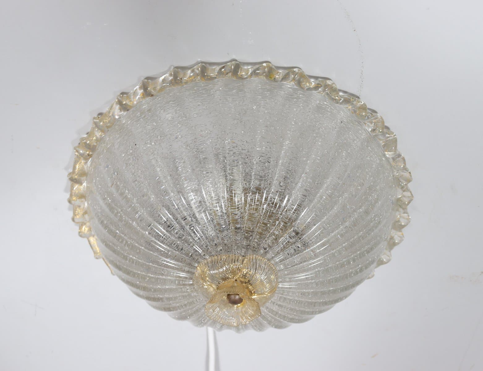 Lampa sufitowa Murano, transparent, szkło, Barovier & Toso, Włochy, lata 70. - 276763