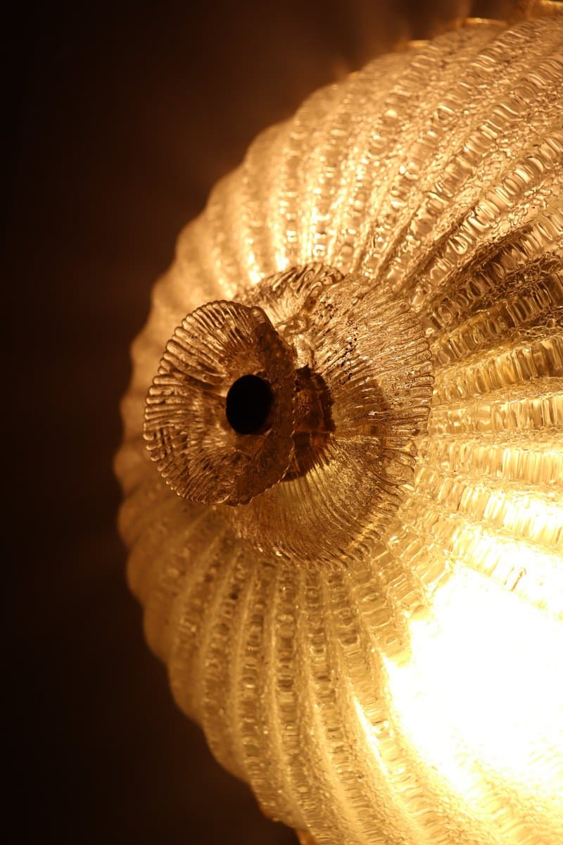 Lampa sufitowa Murano, transparent, szkło, Barovier & Toso, Włochy, lata 70. - 276774