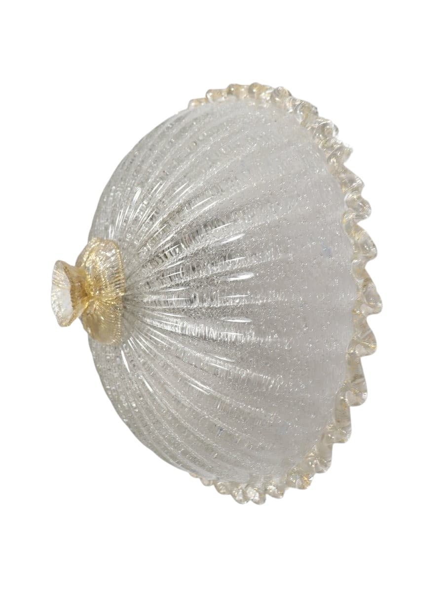 Lampa sufitowa Murano, transparent, szkło, Barovier & Toso, Włochy, lata 70.