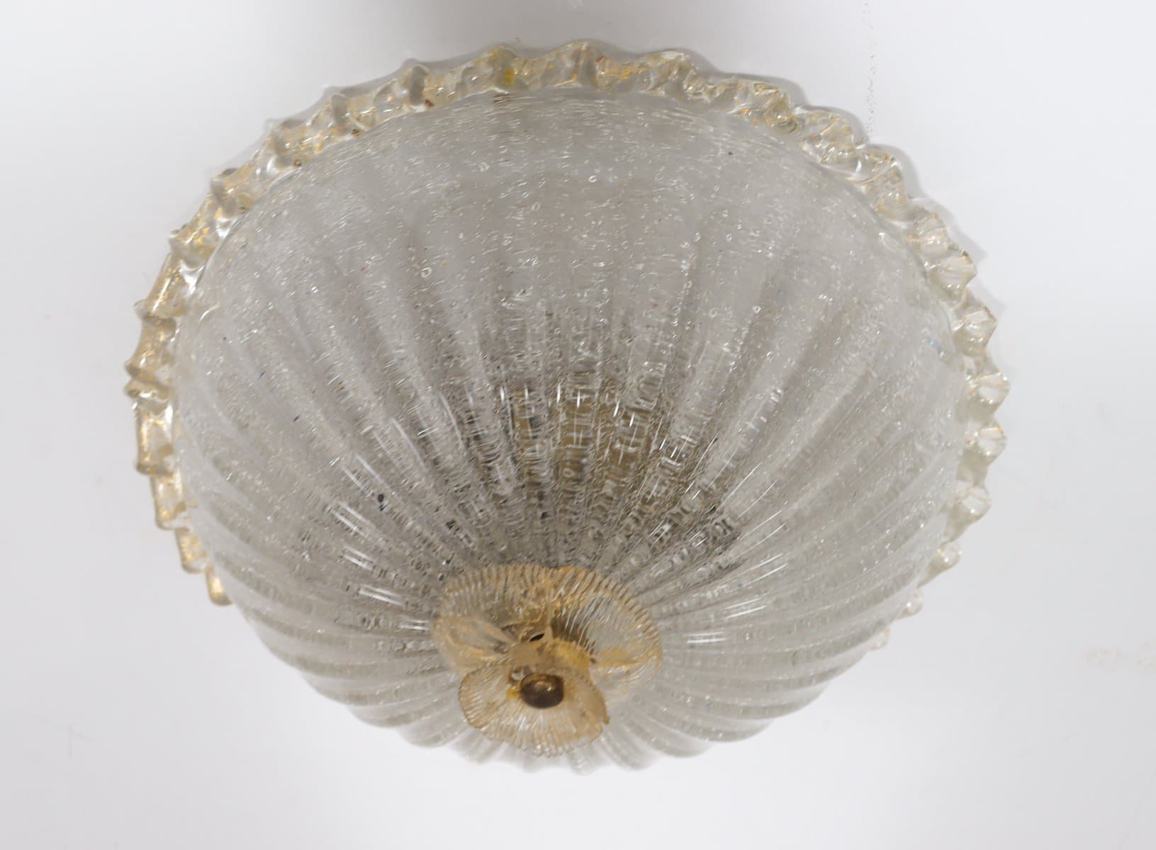 Lampa sufitowa Murano, transparent, szkło, Barovier & Toso, Włochy, lata 70. - 276773