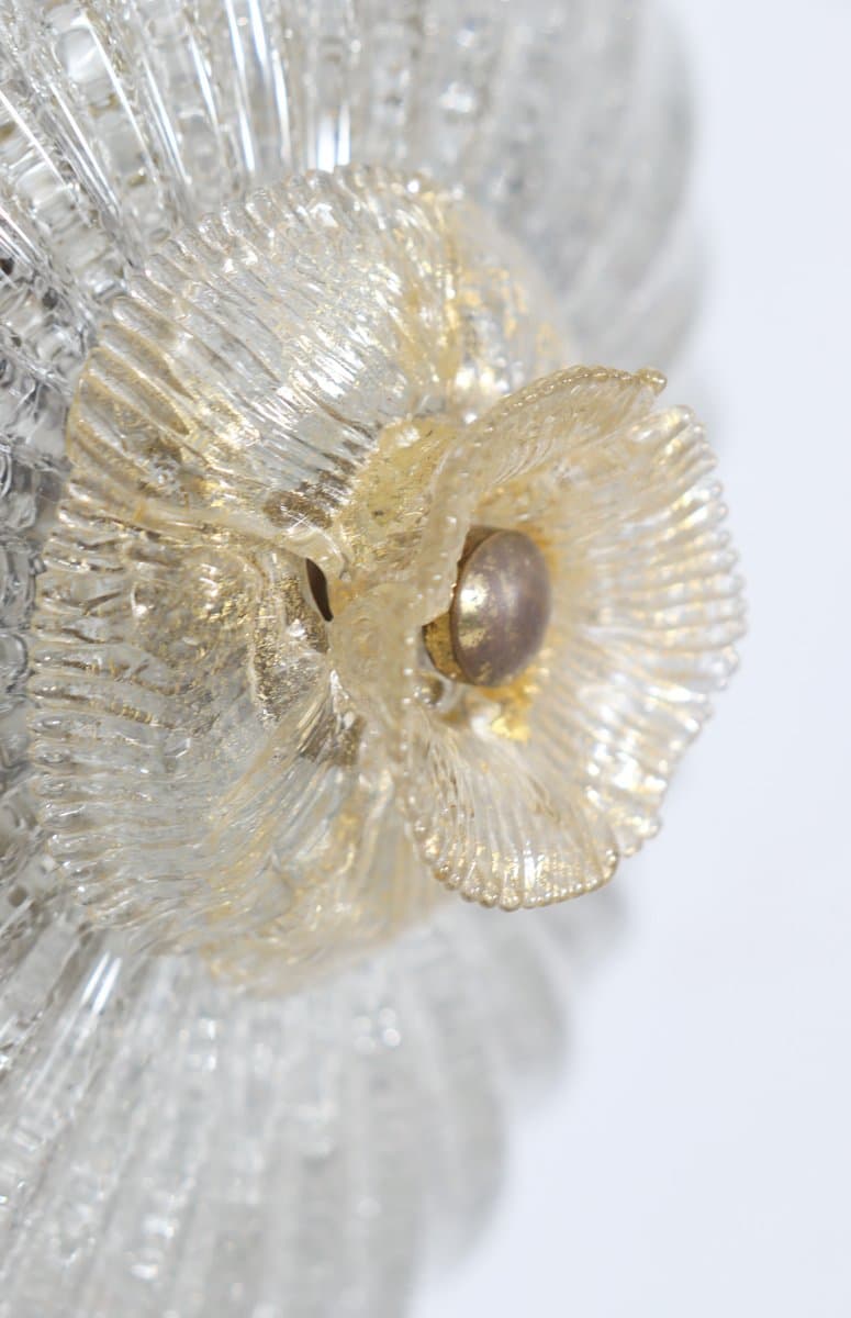 Lampa sufitowa Murano, transparent, szkło, Barovier & Toso, Włochy, lata 70. - 276769