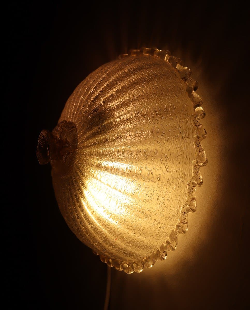 Lampa sufitowa Murano, transparent, szkło, Barovier & Toso, Włochy, lata 70. - 276757