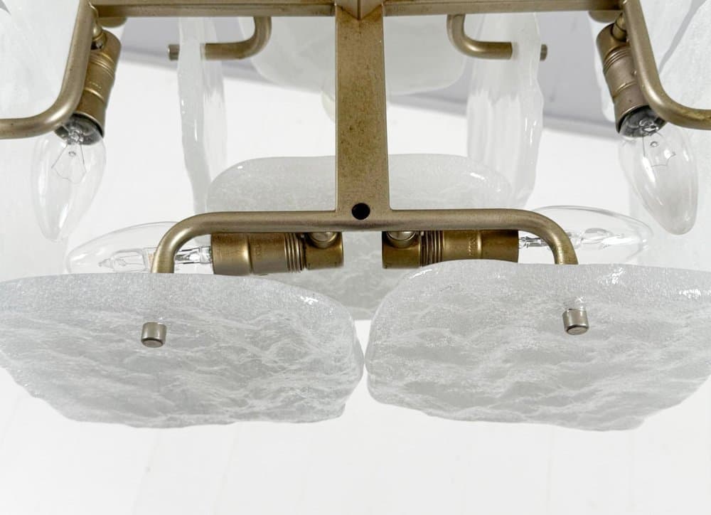 Lampa sufitowa Bernstein, transparent, szkło, proj. J.T. Kalmar, Austria, lata 70. - 276711