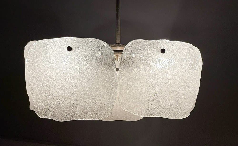 Lampa sufitowa Bernstein, transparent, szkło, proj. J.T. Kalmar, Austria, lata 70. - 276716