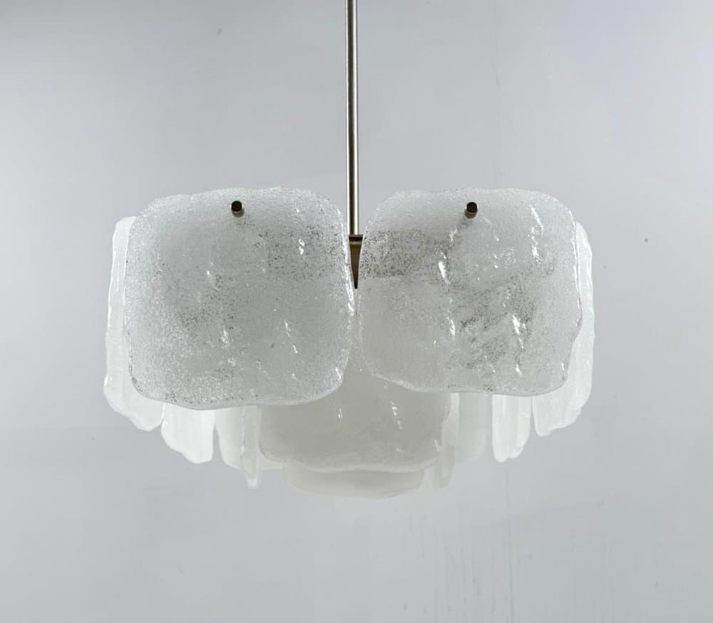 Lampa sufitowa Bernstein, transparent, szkło, proj. J.T. Kalmar, Austria, lata 70. - 276719