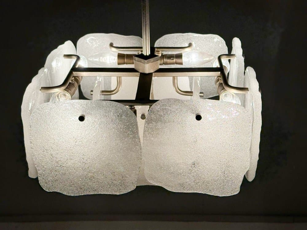 Lampa sufitowa Bernstein, transparent, szkło, proj. J.T. Kalmar, Austria, lata 70. - 276714