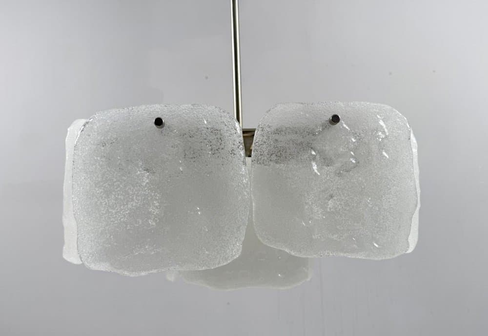 Lampa sufitowa Bernstein, transparent, szkło, proj. J.T. Kalmar, Austria, lata 70. - 276734