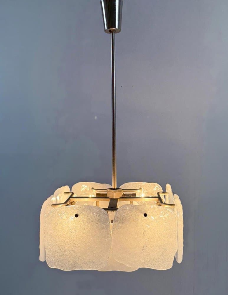 Lampa sufitowa Bernstein, transparent, szkło, proj. J.T. Kalmar, Austria, lata 70. - 276709