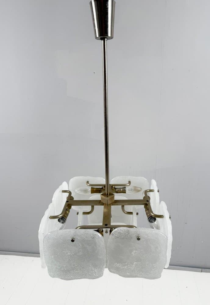 Lampa sufitowa Bernstein, transparent, szkło, proj. J.T. Kalmar, Austria, lata 70. - 276731