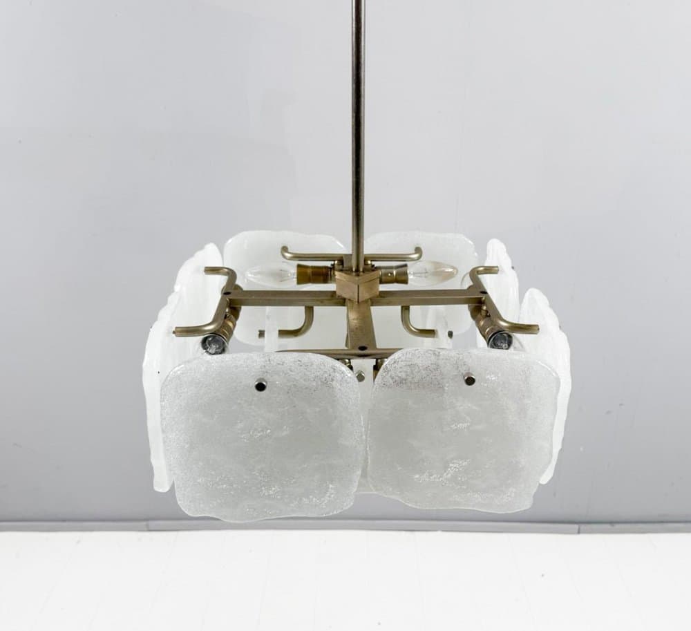 Lampa sufitowa Bernstein, transparent, szkło, proj. J.T. Kalmar, Austria, lata 70. - 276710