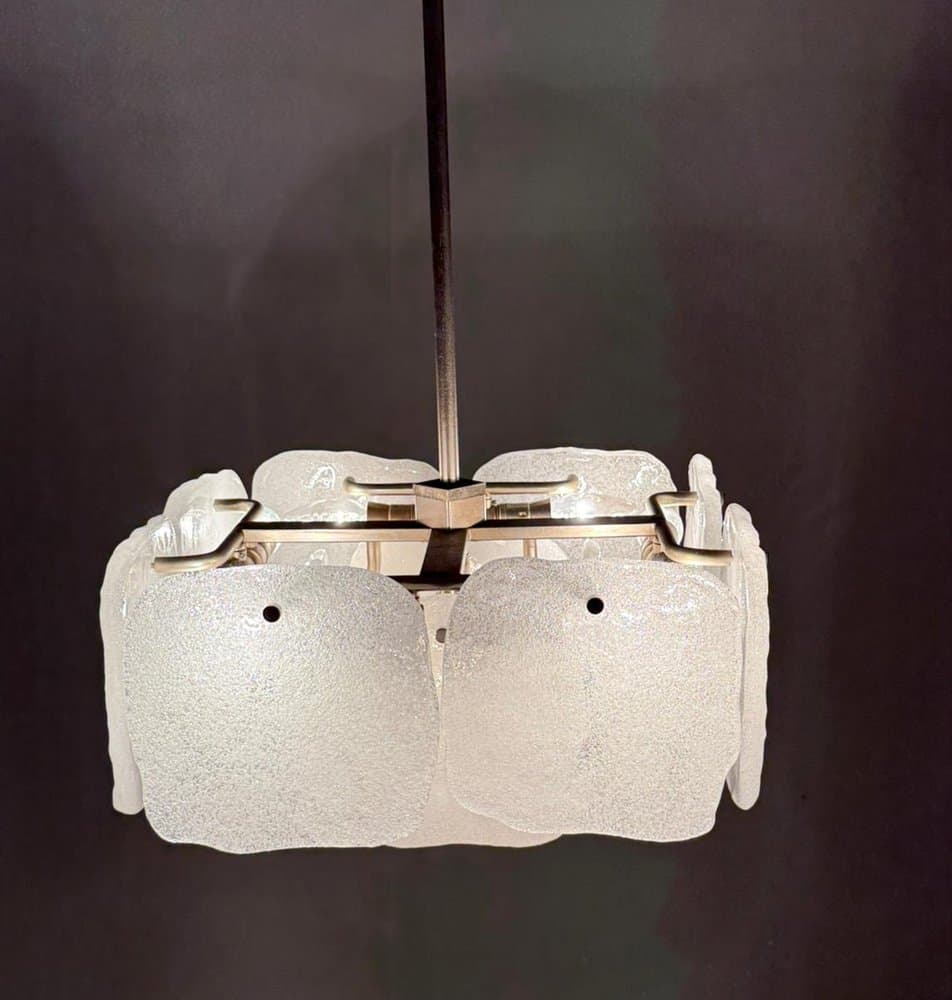 Lampa sufitowa Bernstein, transparent, szkło, proj. J.T. Kalmar, Austria, lata 70. - 276721