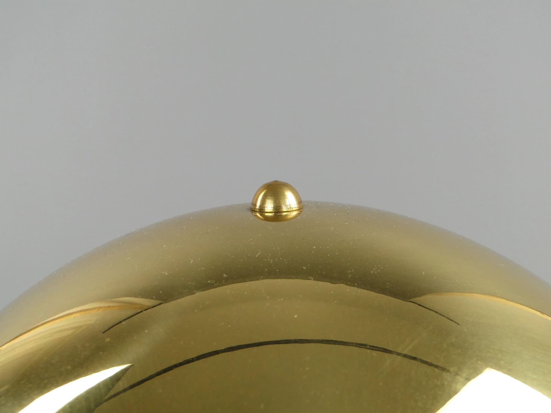 Lampa stołowa Art Deco, złoty mosiądz, Selva, Włochy, lata 70. - 20127