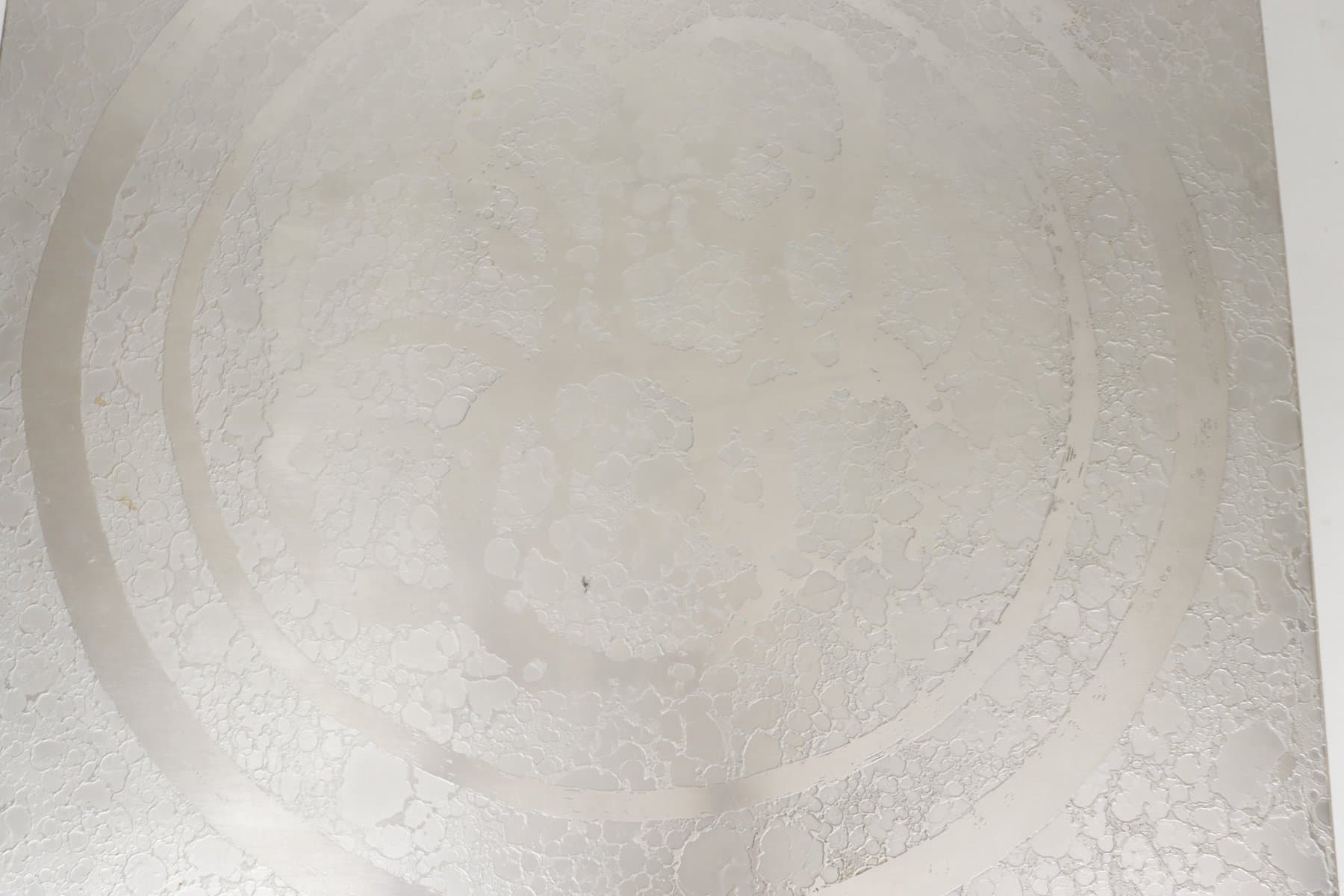 Stolik kawowy, aluminium srebrny, drewno brązowy, proj. H. Lilienthal, Niemcy, lata 70. - 276679