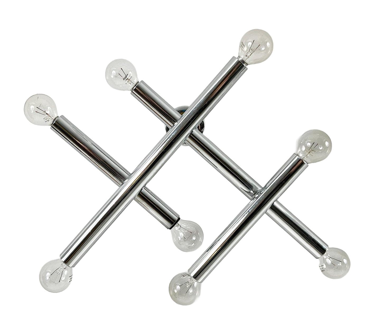 Lampa ścienna Space Age, chrom srebrny, Niemcy, lata 70.