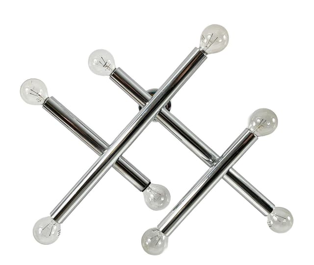 Lampa ścienna Space Age, chrom srebrny, Niemcy, lata 70. - WYMIARY