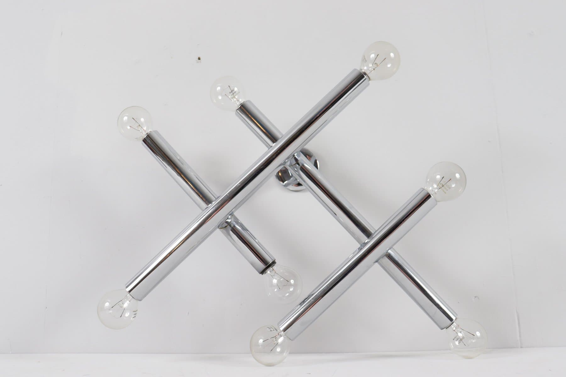 Lampa ścienna Space Age, chrom srebrny, Niemcy, lata 70. - 276585