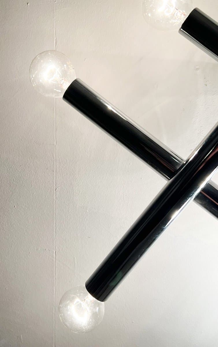 Lampa ścienna Space Age, chrom srebrny, Niemcy, lata 70. - 276595