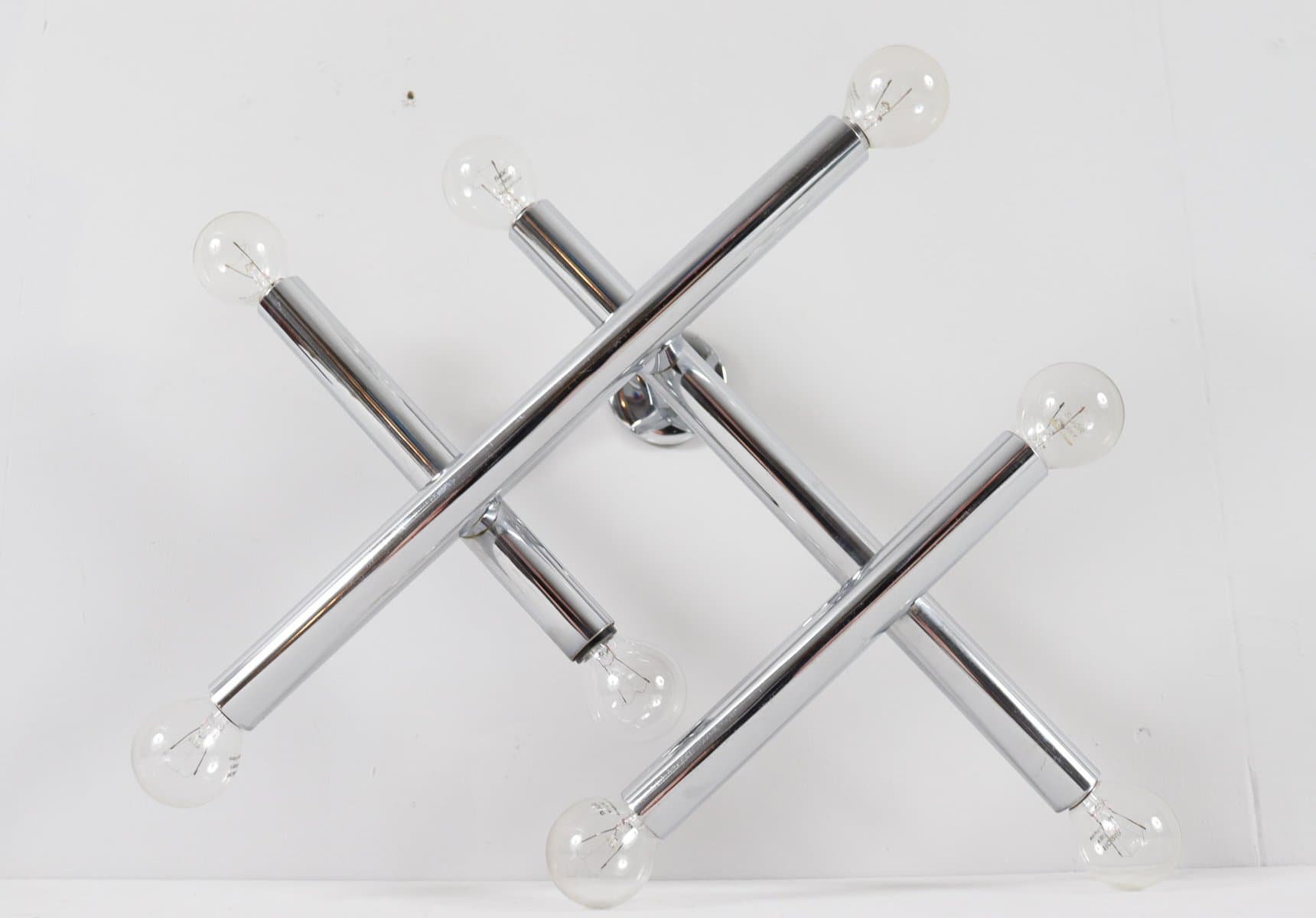 Lampa ścienna Space Age, chrom srebrny, Niemcy, lata 70. - 276583