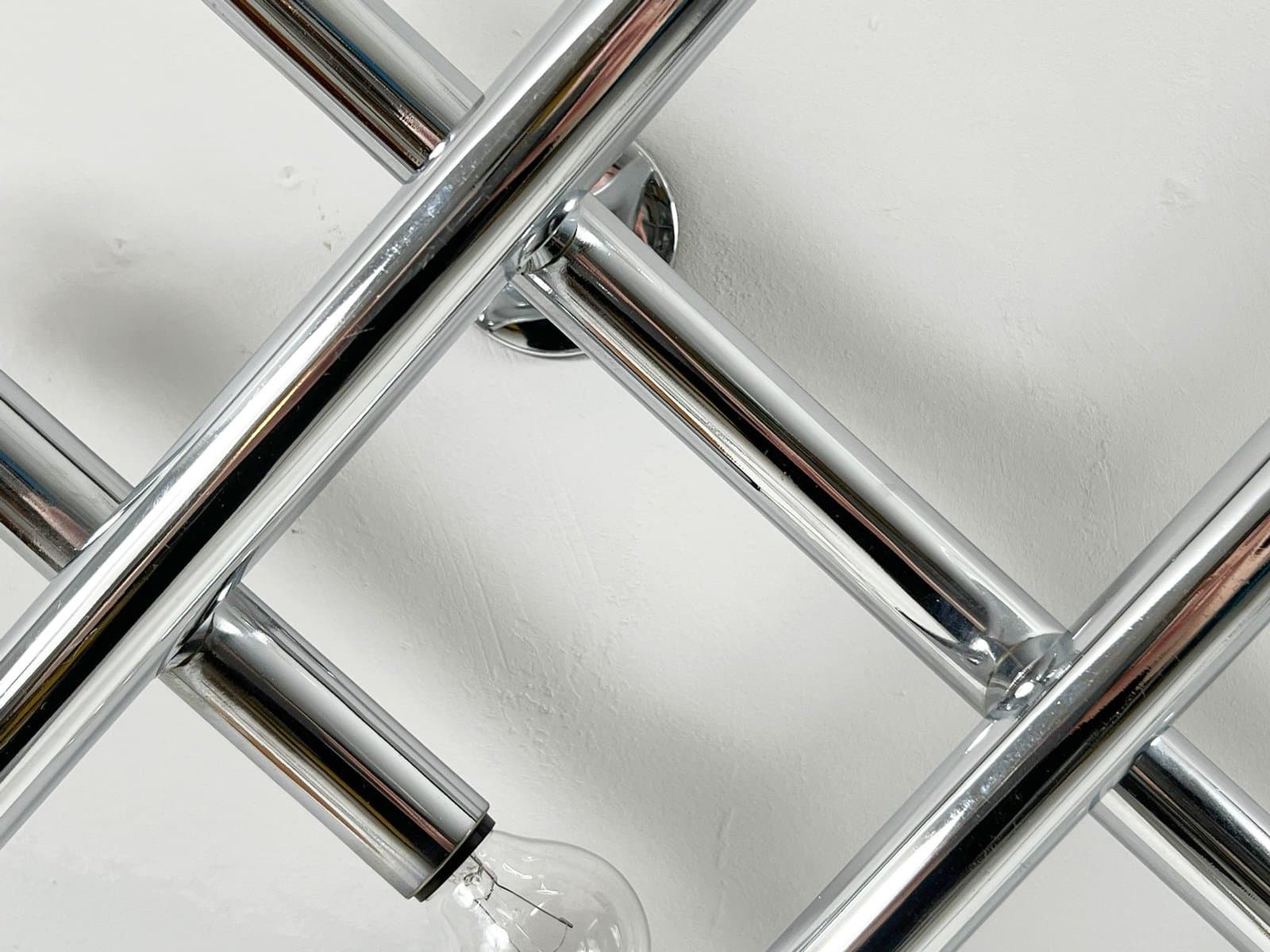 Lampa ścienna Space Age, chrom srebrny, Niemcy, lata 70. - 276594