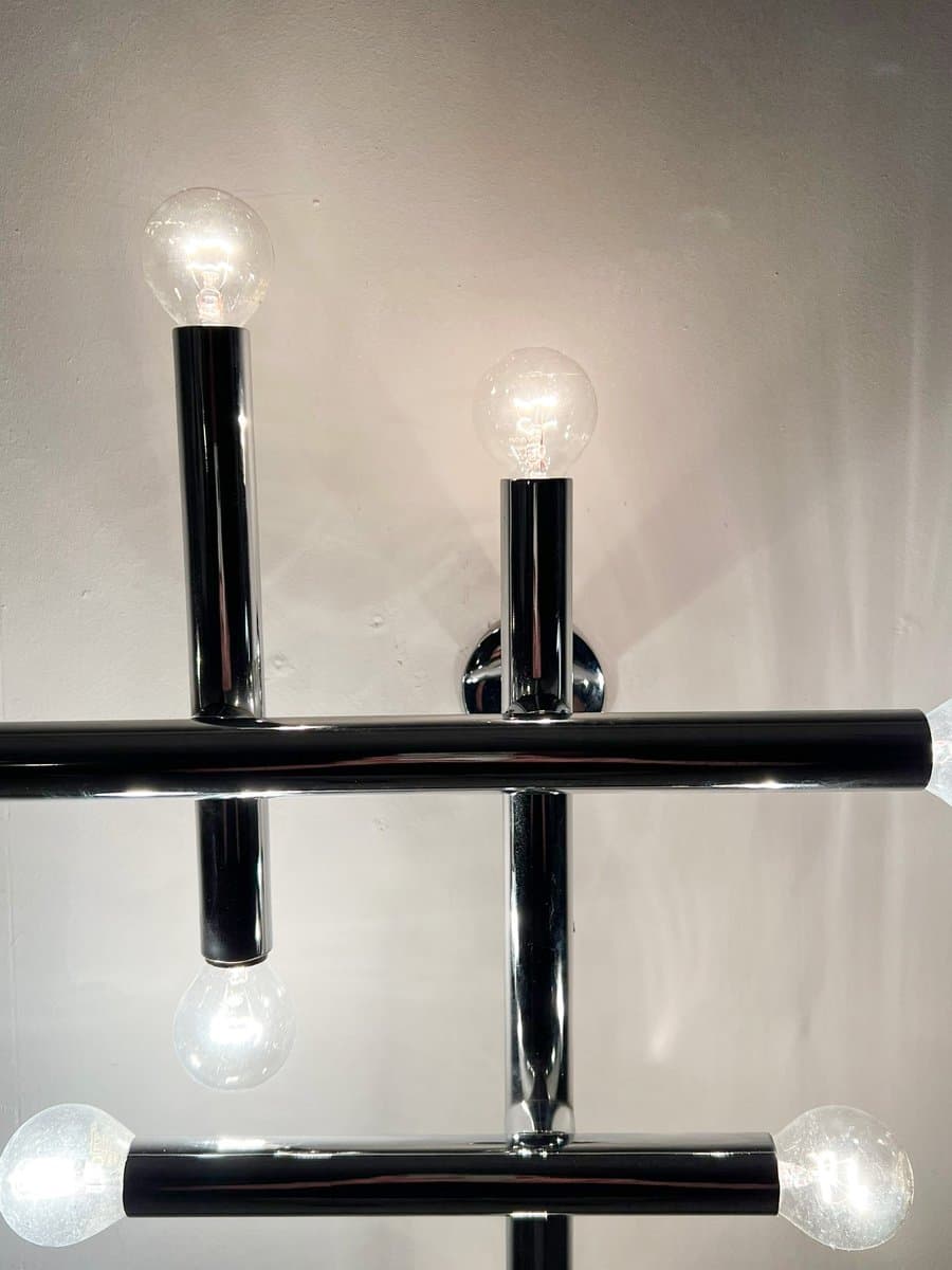 Lampa ścienna Space Age, chrom srebrny, Niemcy, lata 70. - 276597