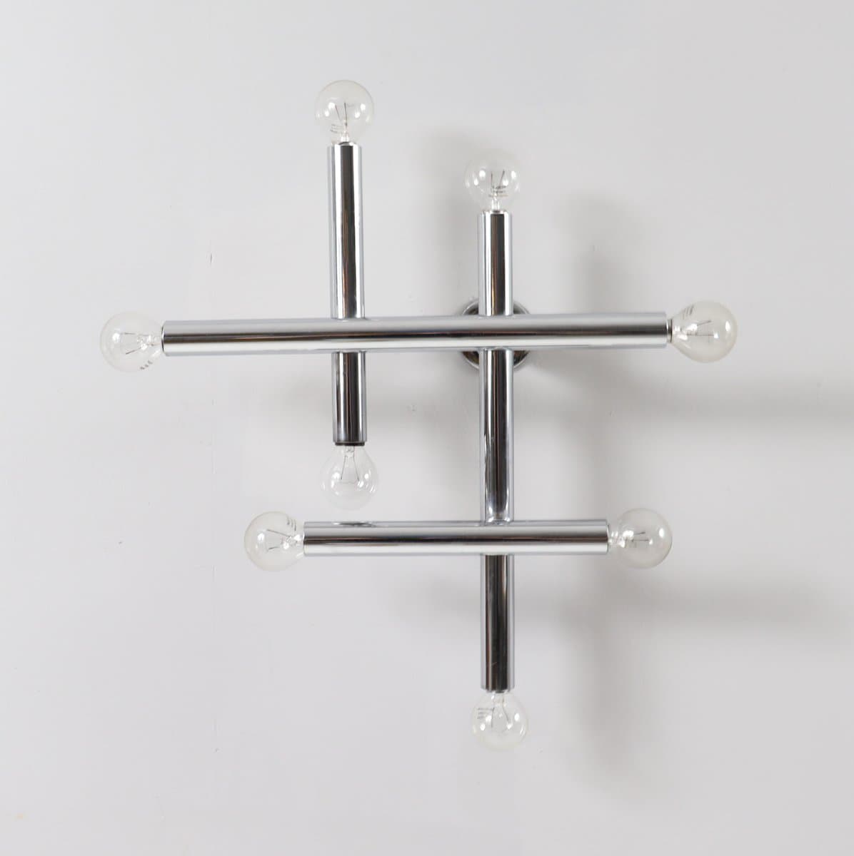 Lampa ścienna Space Age, chrom srebrny, Niemcy, lata 70. - 276590