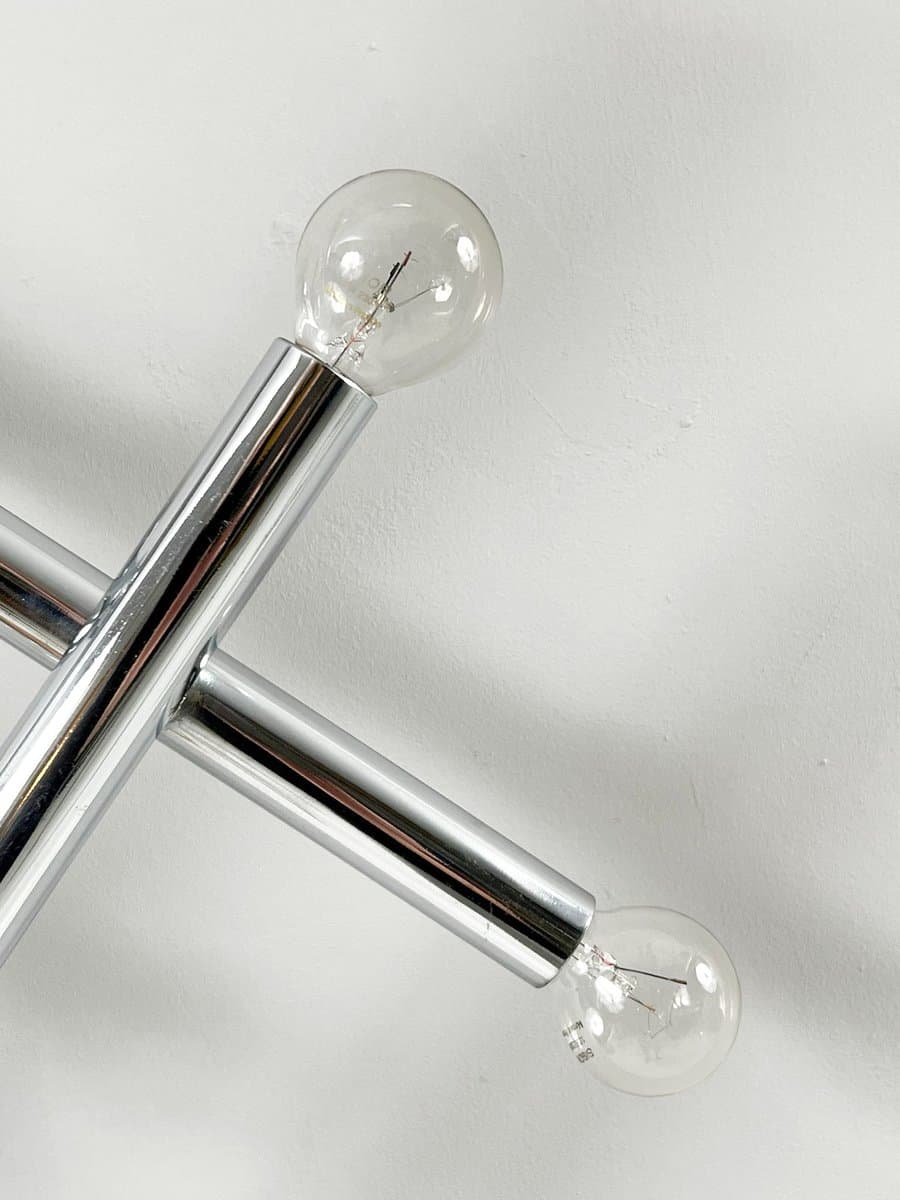 Lampa ścienna Space Age, chrom srebrny, Niemcy, lata 70. - 276598