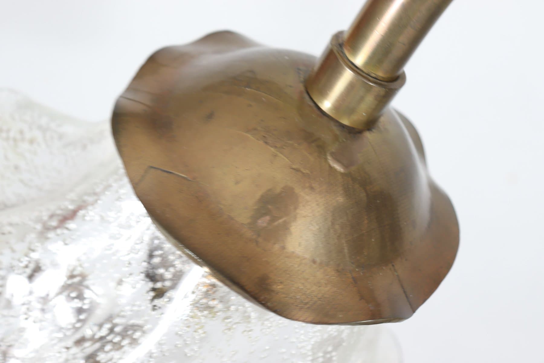 Lampa podłogowa Brutalist, brąz, brąz kryształ, proj. L. Klute, Niemcy, lata 80. - 277058