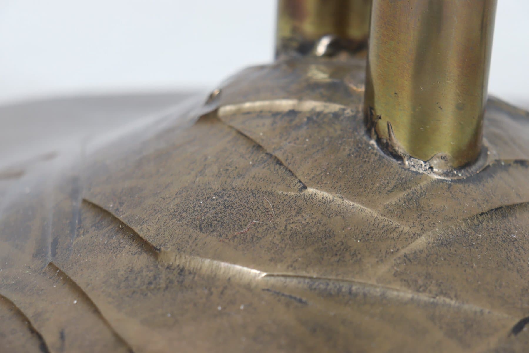 Lampa podłogowa Brutalist, brąz, brąz kryształ, proj. L. Klute, Niemcy, lata 80. - 277057