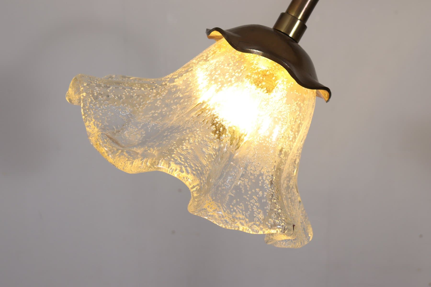 Lampa podłogowa Brutalist, brąz, brąz kryształ, proj. L. Klute, Niemcy, lata 80. - 277053