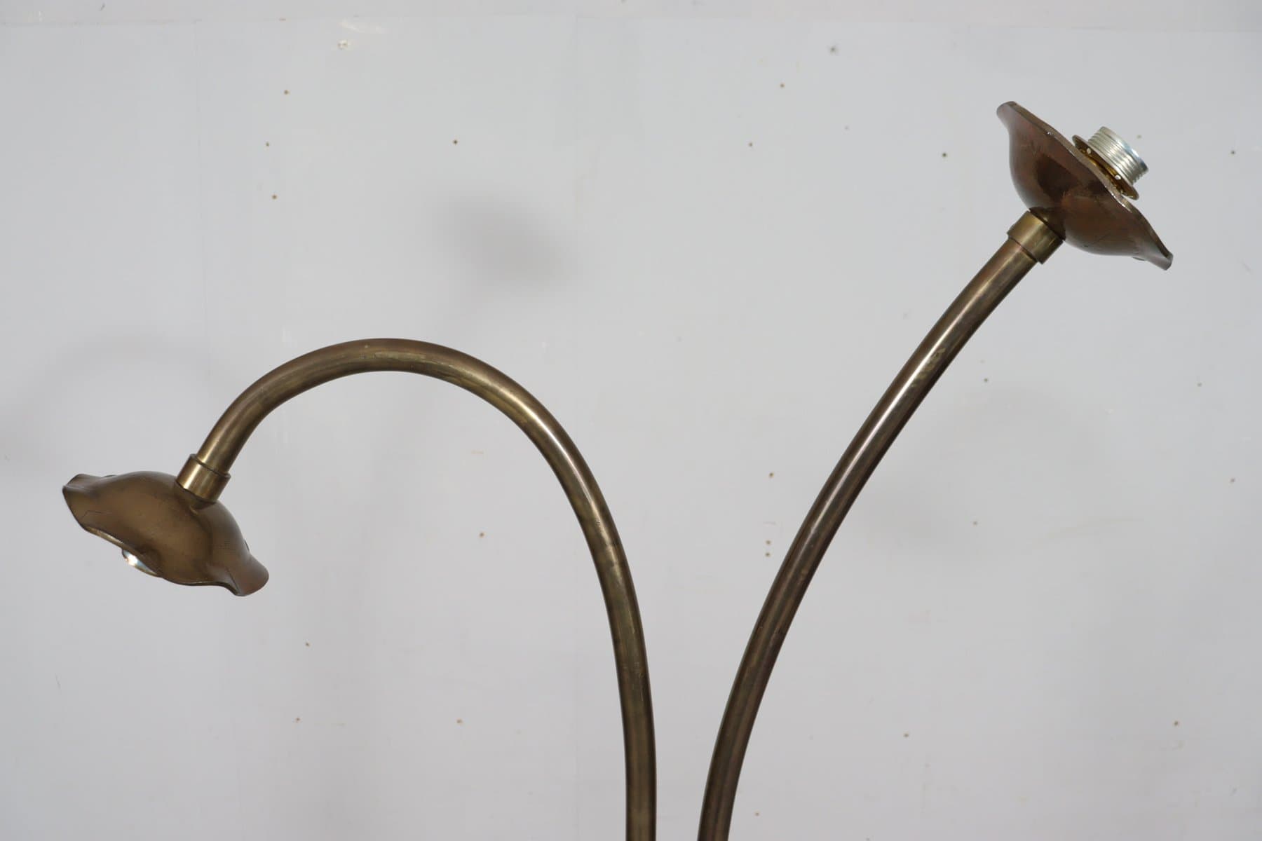 Lampa podłogowa Brutalist, brąz, brąz kryształ, proj. L. Klute, Niemcy, lata 80. - 277044