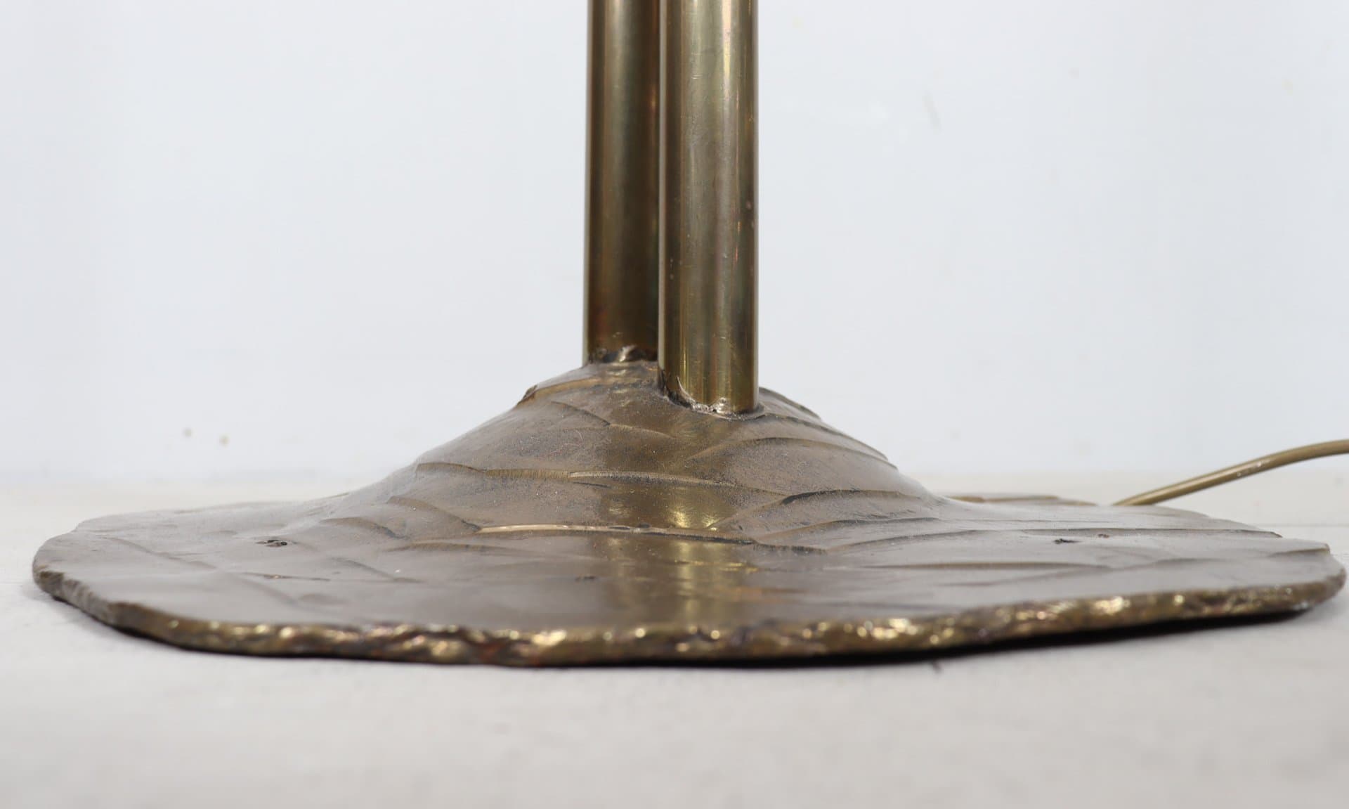 Lampa podłogowa Brutalist, brąz, brąz kryształ, proj. L. Klute, Niemcy, lata 80. - 277054