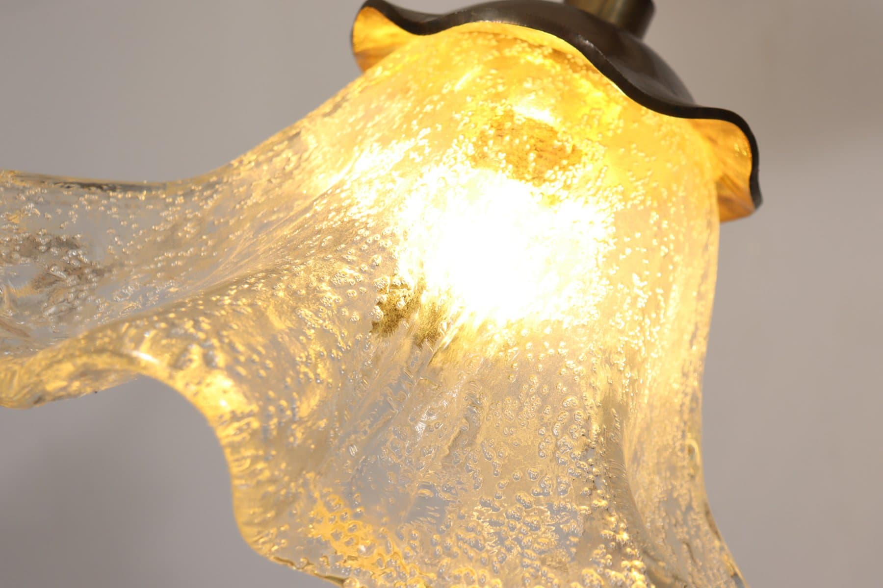 Lampa podłogowa Brutalist, brąz, brąz kryształ, proj. L. Klute, Niemcy, lata 80. - 277045