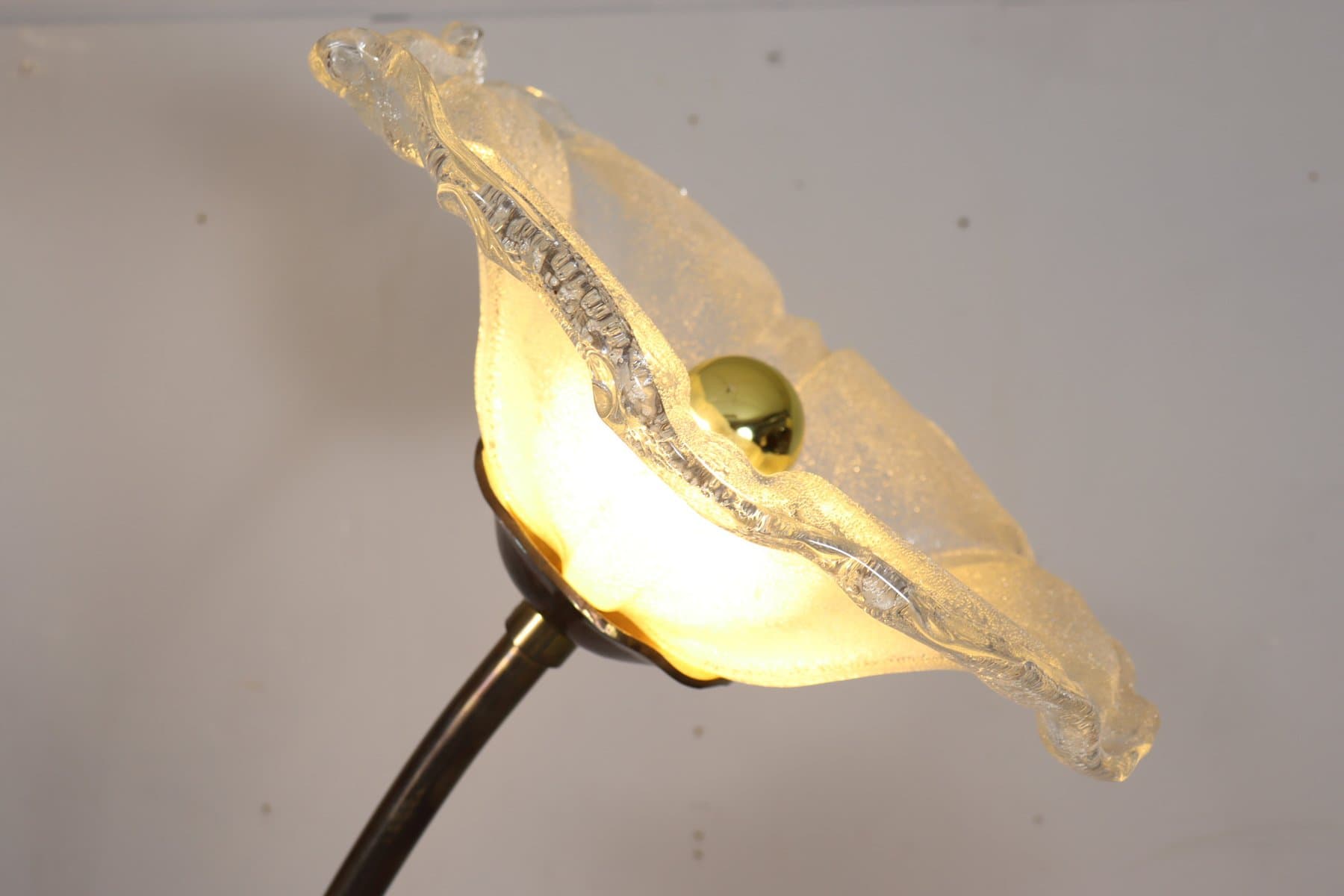 Lampa podłogowa Brutalist, brąz, brąz kryształ, proj. L. Klute, Niemcy, lata 80. - 277052