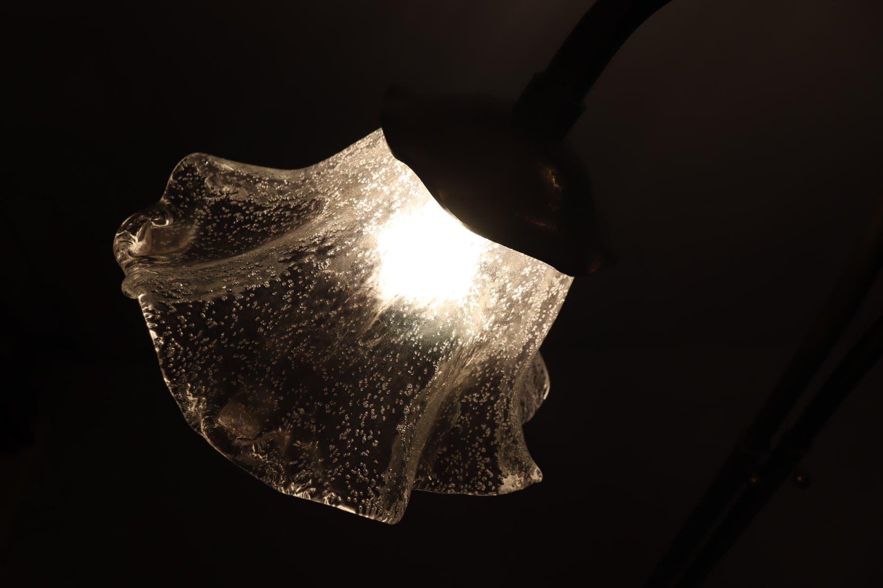 Lampa podłogowa Brutalist, brąz, brąz kryształ, proj. L. Klute, Niemcy, lata 80. - 277048