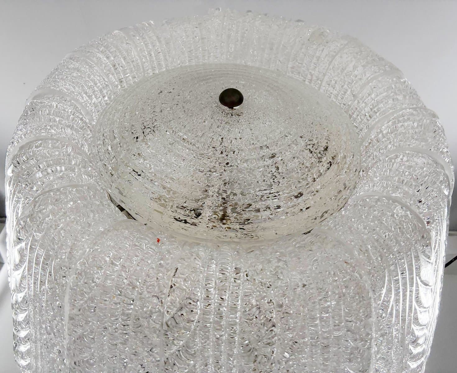 Lampa sufitowa Murano, transparentny, szkło, Barovier & Toso, Włochy, lata 60. - 277034