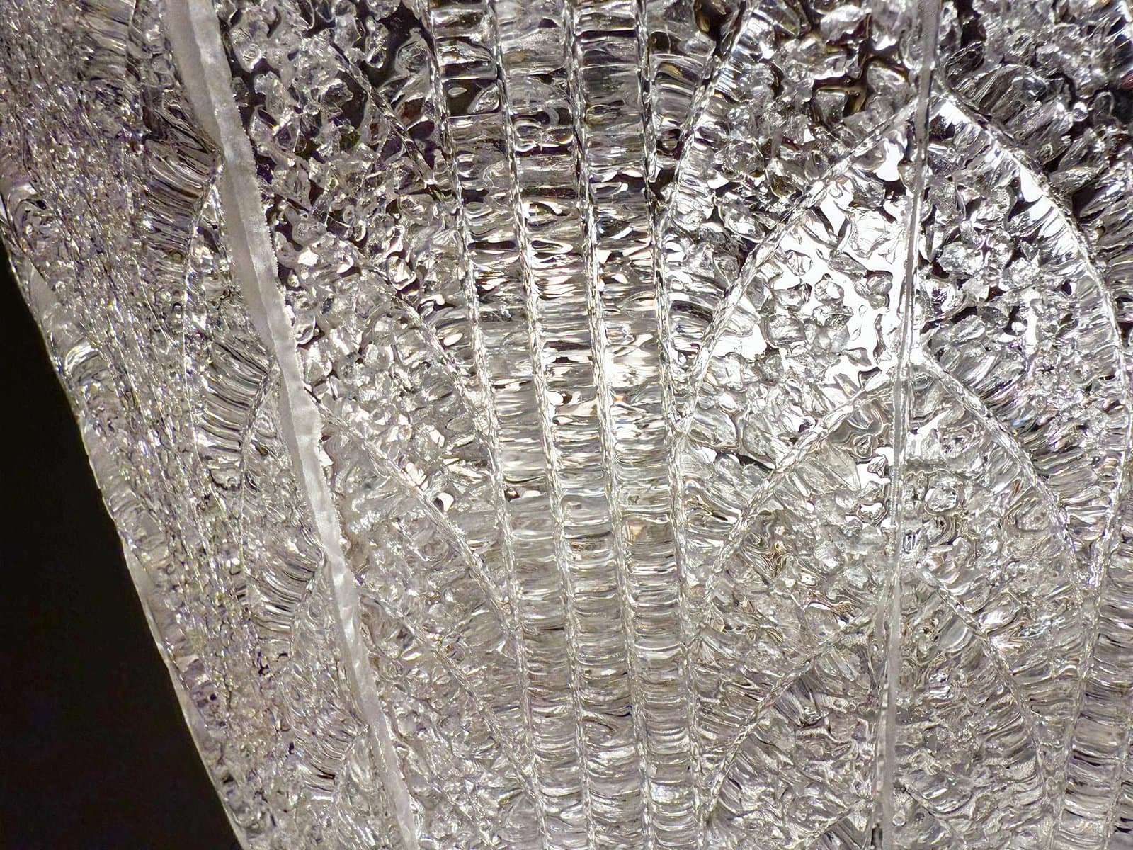 Lampa sufitowa Murano, transparentny, szkło, Barovier & Toso, Włochy, lata 60. - 277035