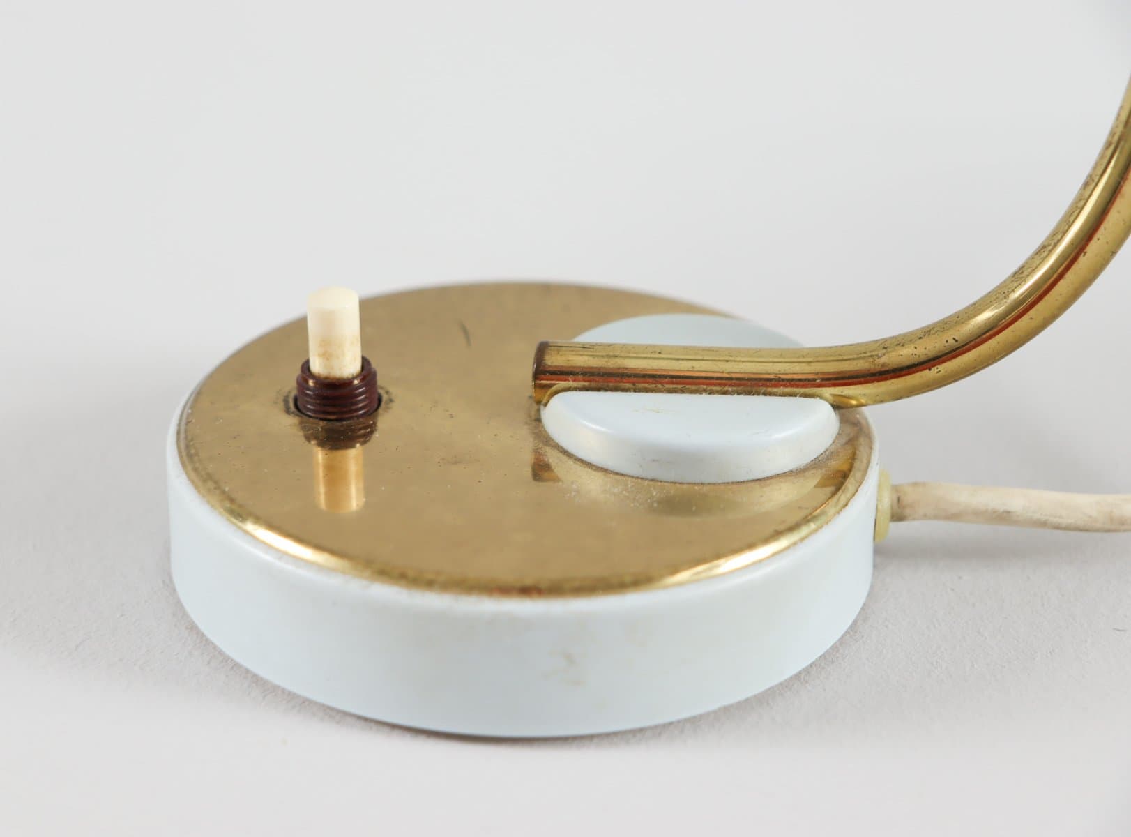 Para lamp stołowych Space Age, szkło opalowe niebieskie, mosiądz złoty, aluminium niebieski, Francja, lata 60. - 277004